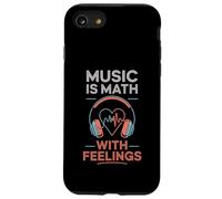 Music Is Math With Feelings Headphones Heartbeat Art Custodia per iPhone SE (2020) / 7 / 8