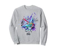 Music Is My DNA Ritmo Grafica Vintage Retro Musicista Felpa