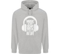 Music Is My Fuga Da B/S IN Vita Danza Bambini Felpa con Cappuccio