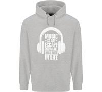 Music Is My Fuga Da B/S IN Vita Danza Bambini Felpa con Cappuccio