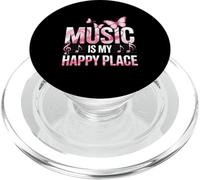 Music Is My Happy Place Musicale Note Musicali Amore Musica PopSockets PopGrip per MagSafe
