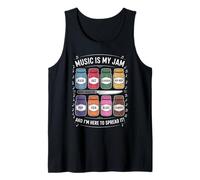 Music Is My Jam Divertente Amante Pun Rock Jazz Blues Pop Folk Canotta