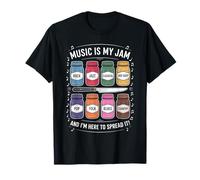 Music Is My Jam Divertente Amante Pun Rock Jazz Blues Pop Folk Maglietta