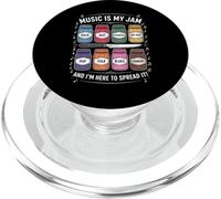 Music Is My Jam Divertente Amante Pun Rock Jazz Blues Pop Folk PopSockets PopGrip per MagSafe