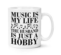 Music Is My Life The Marito È solo Un Hobby 284ml Tazza Love Valentines Funny