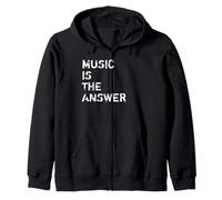 Music is the Answer DJ Felpa con Cappuccio