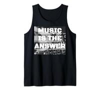 Music Is The Answer - Maglietta DJ Mixing Desk EDM Music Tee Canotta