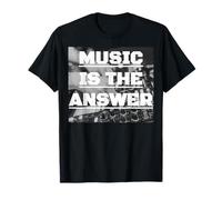 Music Is The Answer - Maglietta per DJ Mixing Desk EDM Maglietta