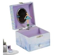 Music Jewelry Box for Girls, Ballerina Themed with Music, Storage Case Pullover Drawer and Mirror, Cute Organizer Kids, Home Bedroom Decor, Gift Birthday Special Occasions | Charming Playtime room de