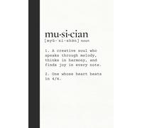 Music Journal Notebook for Writing Music & Lyrics: Gift for Musicians | Blank Staff and Lined Paper Side by Side | Song Writing & Theory Notebook | Musician Definition Edition