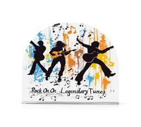 Music Legends Tones Guitar Acrylic Christmas portatovaglioli per bagno ristorante portatovaglioli autoportante per bagno casa ristorante decorativo 1Pack