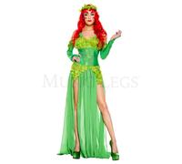 Music Legs Poisonous Villain da Donna Costume Edera Comic Halloween Verde 70768