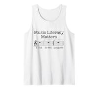 Music Literacy Matters Mi Piace Mangiare Cuccioli Funny Meme Canotta