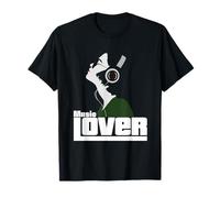 Music Lover Cuffie Fashion Graphic Maglietta