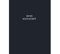 Music Manuscript Paper: 100 pages to write your notes clearly and neatly. Features a customizable index, 12 staves per page. Perfect for musicians, students, and as a gift idea!