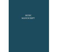 Music Manuscript Paper: 100 pages to write your notes clearly and neatly. Features a customizable index, 12 staves per page. Perfect for musicians, students, and as a gift idea!