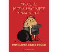 MUSIC MANUSCRIPT PAPER: Blank Music Manuscript Notebook | 100 Pages, 7 Staves | Anime Cat Cover | Sheet Music Book for Musicians, Students, Kids, Drummers, Songwriters, Teachers, and Anime Fans