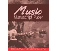 Music Manuscript Paper (Cream Pad / Coral Rock Edition): Blank Sheet Music Notebook | Staff Paper | Manuscript Pad | Cream Paper | Music Notation and ... Pages | 6 Wide Staves Per Page | 8x10 Inches