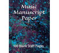 Music Manuscript Paper: Green Matte Cover 50 Sheets/100 Blank Staff Pages Music Composition Book 8.5 X 11 Inches/21.59 X 27.94 cm Seven 7 Staves Per ... Music Arranging Composing For Kids Adults
