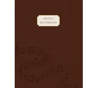 Music Manuscript Paper with Dot Grid Notes: Chocolate Brown Music Theory Notebook for Students: 120 Pages, Large (8.5 x 11 in) Staff Paper (12 staves) ... Pages Hybrid for Songwriting and Composition