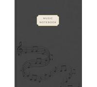 Music Manuscript Paper with Dot Grid Notes: Dark Gray Music Theory Notebook for Students,: 120 Pages, Large (8.5 x 11 in) Staff Paper (12 staves) & Dotted Pages Hybrid for Songwriting and Composition