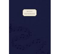 Music Manuscript Paper with Dot Grid Notes: Navy Blue Music Theory Notebook for Students,: 120 Pages, Large (8.5 x 11 in) Staff Paper (12 staves) & Dotted Pages Hybrid for Songwriting and Composition