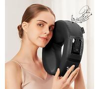 Music Master - Cuscino rotondo per il viso con suono ad alta fedeltà, cuscino massaggiante Bluetooth, cuscino per poggiatesta musicale, supporto per il collo per tavoli da massaggio.