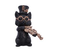 Music Meowstro Steampunk Cat Figurine Collection - Musical Cat Resin Ornament (V