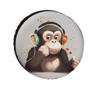 Music Monkey - Coperture per pneumatici impermeabili anti UV, 61 cm, per asse singolo, per camper, camion, SUV, rimorchio, universale, per tutte le stagioni
