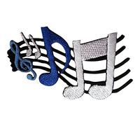 Music note patch Iron Sew on embroidered badge Musical Sheet ricamo applique