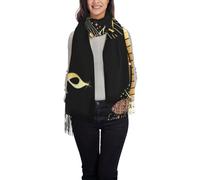 Music Note Piano Printed Donna Sciarpa Caldo Sciarpe Grande Stola Per Regalo Invernale Sera