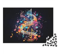 Music Note Puzzle 1000 Pezzi Premium, Attività Multigenerazionale, Design Da Esposizione, Regalo Intellettuale Per 14+ 1000pcs (75x50cm)