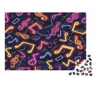 Music Note Puzzle 1000 Pezzi, Regalo Educativo, Decorazione Famiglia, Gioco Familiare 1000pcs (75x50cm)