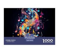 Music Note Puzzle Da 1000 Pezzi Per Adulti E Ragazzi Healed Jigsaw Multicolore Moderno Educativi Regalo Amore E Amico Stampa Di Alta Qualità 70x50cm/1000pcs