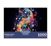 Music Note Puzzle Da 1000 Pezzi Per Adulti E Ragazzi Healed Jigsaw Multicolore Moderno Educativi Regalo Amore E Amico Stampa Di Alta Qualità 38x26cm/1000pcs