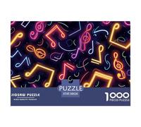 Music Note Puzzle Da 1000 Pezzi Per Gli Adulti Healed Jigsaw Colore Colorato Collezione D'arte Gioco Familiare Travel Gift Qualità Premium 38x26cm/1000pcs
