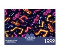 Music Note Puzzle Giochi Educativo 1000 Elementi Musical Symbol Puzzle Di Cartone Decorazione Perfetta Sfide Divertenti Per Uomini E Donne 38x26cm/1000pcs