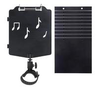 Music Note Stand - Scatola per marcia, supporto per foglie portatile, supporto musicale regolabile, strumento leggero per flauto, tromba, clarinetto, oboe, musicale, campioni di orchestra