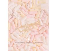 Music notebook: Christian theme - Marshmallow - 10 Staves per page | 100 Pages | 8” x 10” inches: Music notebook with bible verses on the cover