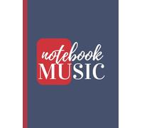 Music Notebook : Independence grey,Alizarin Crimson & white text: Wide Staff : Music Writing Hardcover Notebook * blank Sheet Music Notebook * Wide ... 13 Staves per page * 8.25" x 11" * 102 Pages