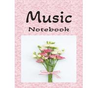 Music Notebook: Pink Music Notebook | Blank Staff Paper Sheet Music Composition Notebook | 100 Pages | 8.5x11 Inches