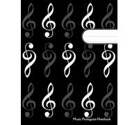 Music Pentagram Notebook: 100 Page Music Staff Paper Notebook Music Journal. 12 Staff per Page Blank Sheet Music Notebook