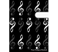 Music Pentagram Notebook: 100 Page Music Staff Paper Notebook Music Journal. 12 Staff per Page Blank Sheet Music Notebook