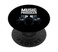 Music Producer Studio Setup DAW Waveform Monitor PopSockets PopGrip Adesivo