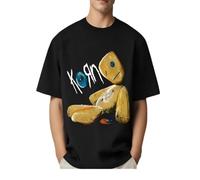 Music Rock Korn Band Heavy Metal Hard Rock T Shirt Men Hip Hop Short Sleeve Graphic Tshirts Clothing
