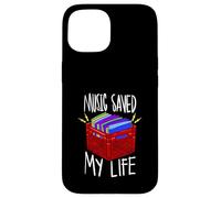 Music Saved My Life Vinile Records Lovers Custodia per iPhone 15