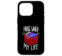 Music Saved My Life Vinile Records Lovers Custodia per iPhone 16 Pro