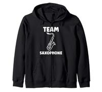 Music Saxophonist Simple Quote Team Saxophone Felpa con Cappuccio