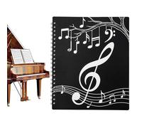 Music Sheet Binder - 40 Pocket Storage Album, 80 pagine con Binding, Document Holder Clear Sleeve, Photo Album with Sturdy Cover, Piano Card Use for Scrapbook Artwork