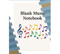 Music Sheet Book : - Manuscript Paper | Blank sheet Music Notebook | 100 Pages 06 Staves per Page | Blank space at bottom for notes | Full 8.5'' wide x 11'' high